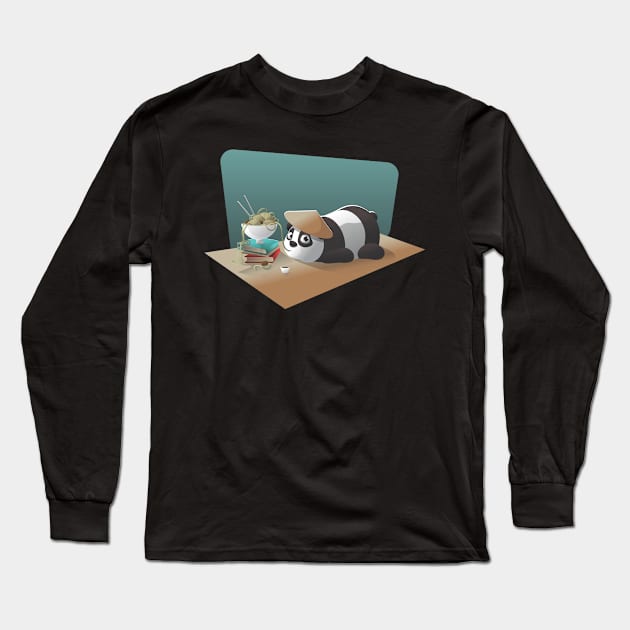 kongfu Panda Long Sleeve T-Shirt by DrDesign